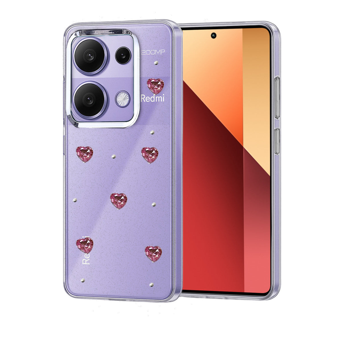 Newface Xiaomi Redmi Note 13 Pro 4G Fiyonk Desenli Kapak