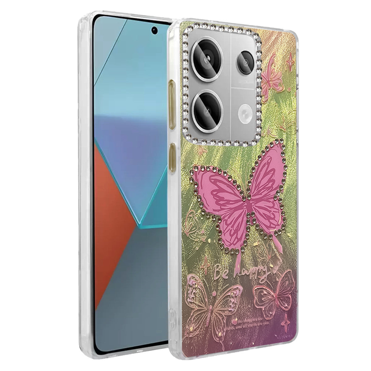 Newface Xiaomi Redmi Note 13 Pro 4G Kılıf Blade Aynalı Desenli Kapak