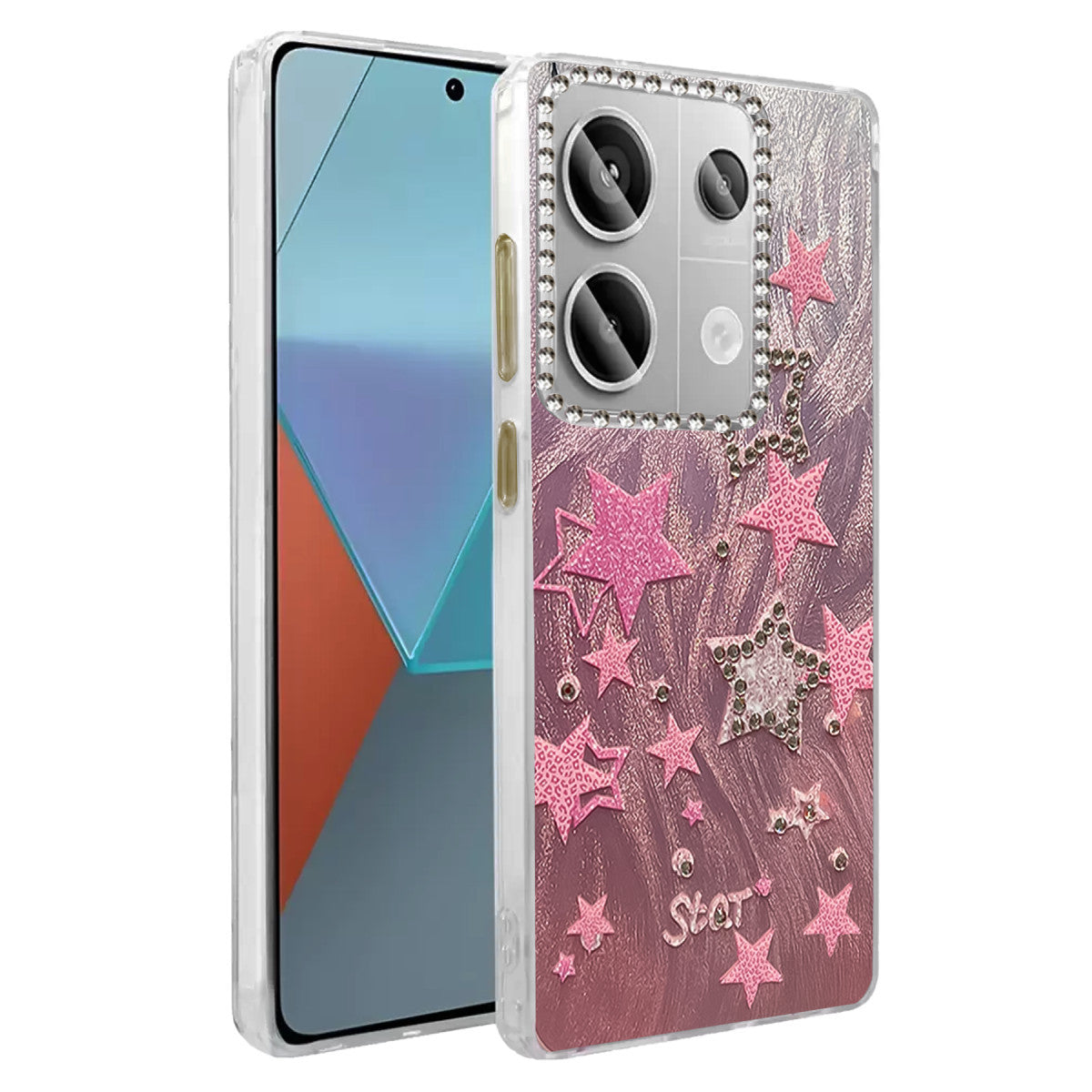 Newface Xiaomi Redmi Note 13 Pro 4G Kılıf Blade Aynalı Desenli Kapak