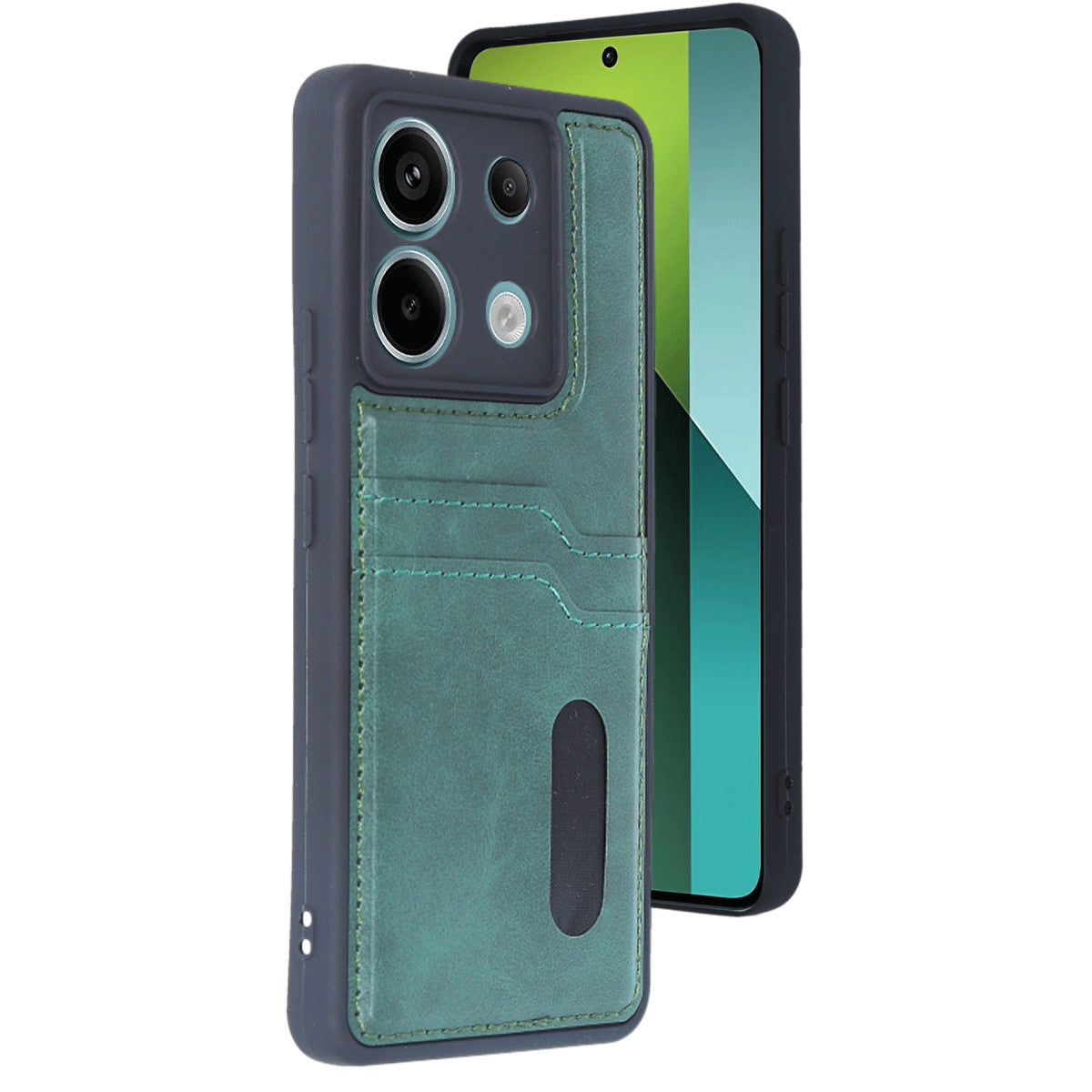 Newface Xiaomi Redmi Note 13 Pro 4G Kılıf Sara Kartvizitli Deri Kılıf