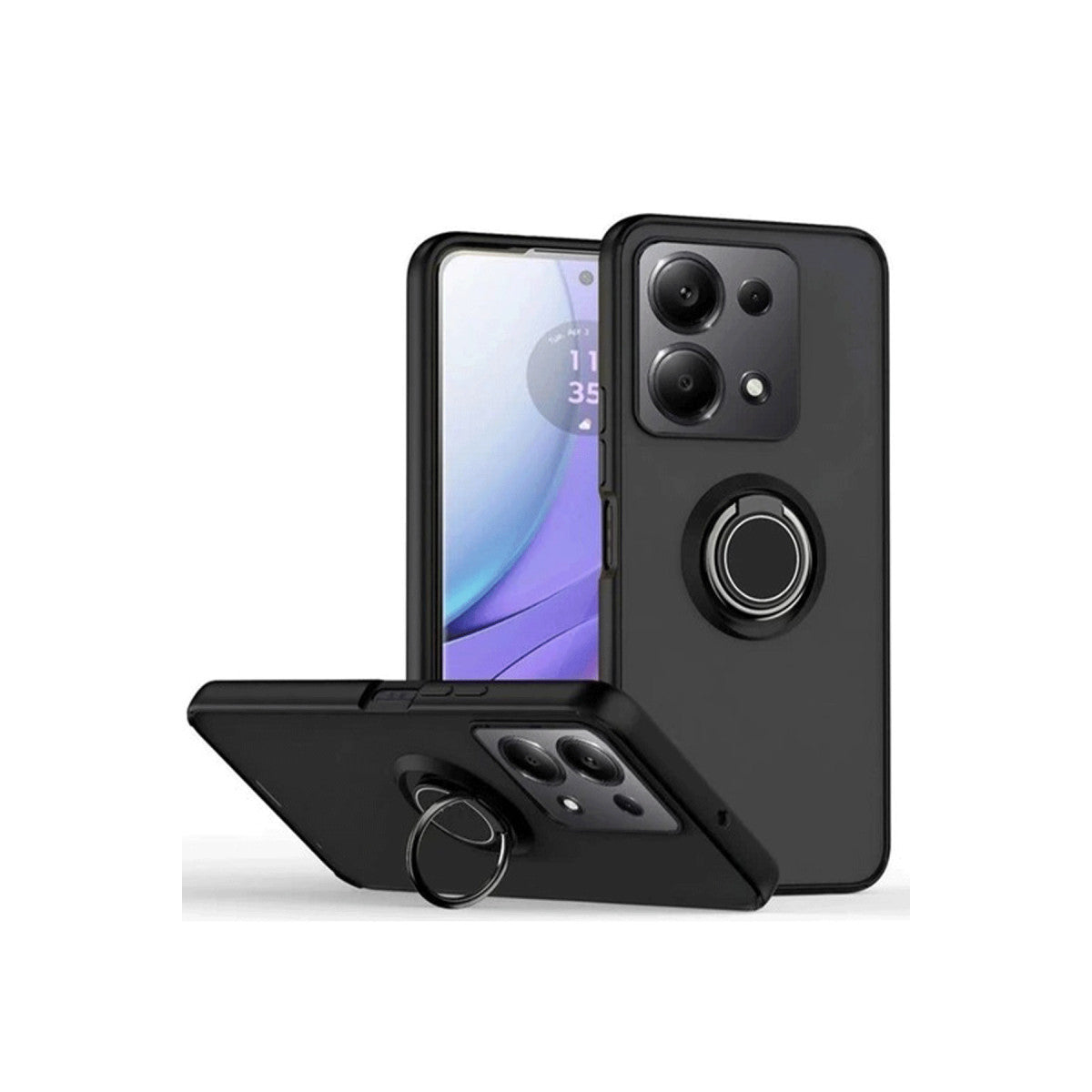 Newface Xiaomi Redmi Note 13 Pro 5G Kılıf Montreal Yüzüklü Silikon Kapak