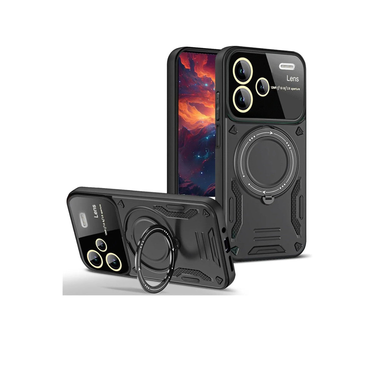 Newface Xiaomi Redmi Note 13 Pro Plus Joy Lens Standlı Kapak