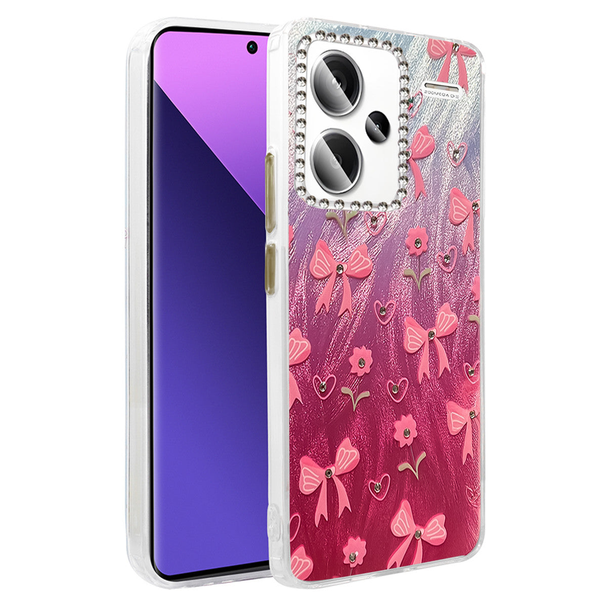 Newface Xiaomi Redmi Note 13 Pro Plus Kılıf Blade Aynalı Desenli Kapak