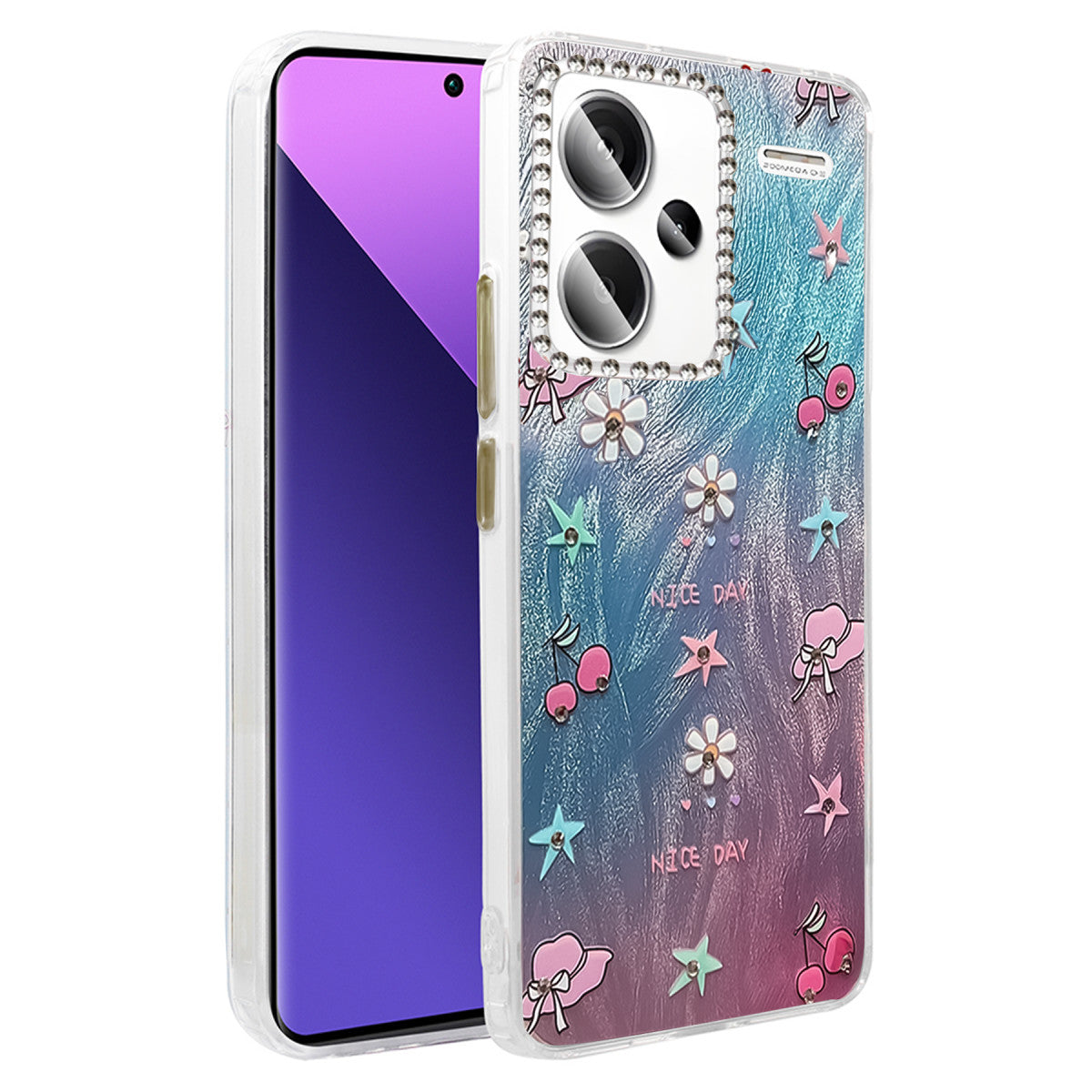 Newface Xiaomi Redmi Note 13 Pro Plus Kılıf Blade Aynalı Desenli Kapak