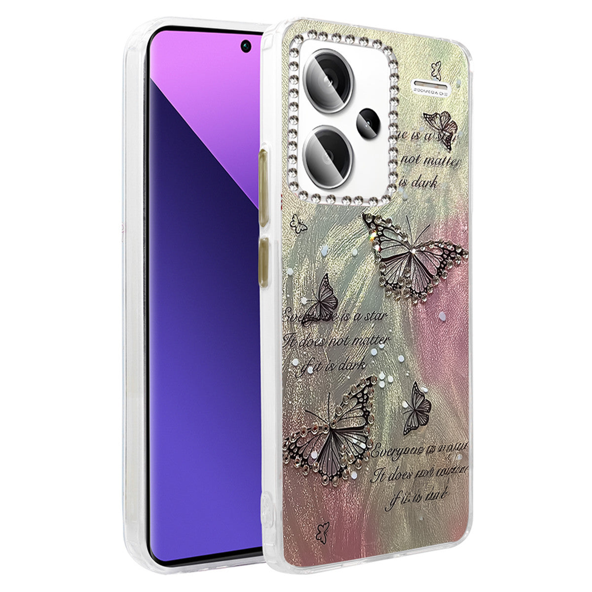 Newface Xiaomi Redmi Note 13 Pro Plus Kılıf Blade Aynalı Desenli Kapak