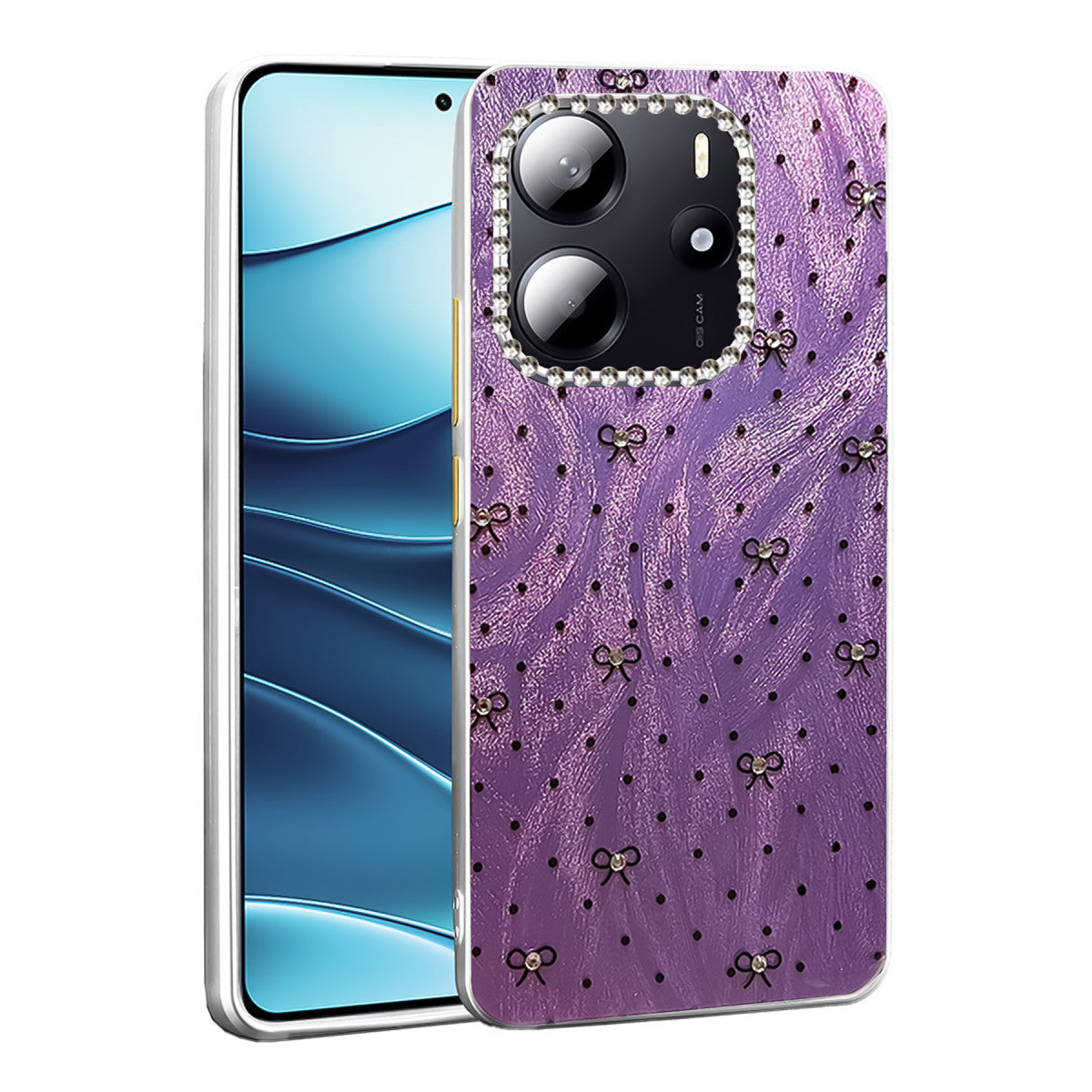 Newface Xiaomi Redmi Note 14 4G Kılıf Blade Aynalı Desenli Kapak