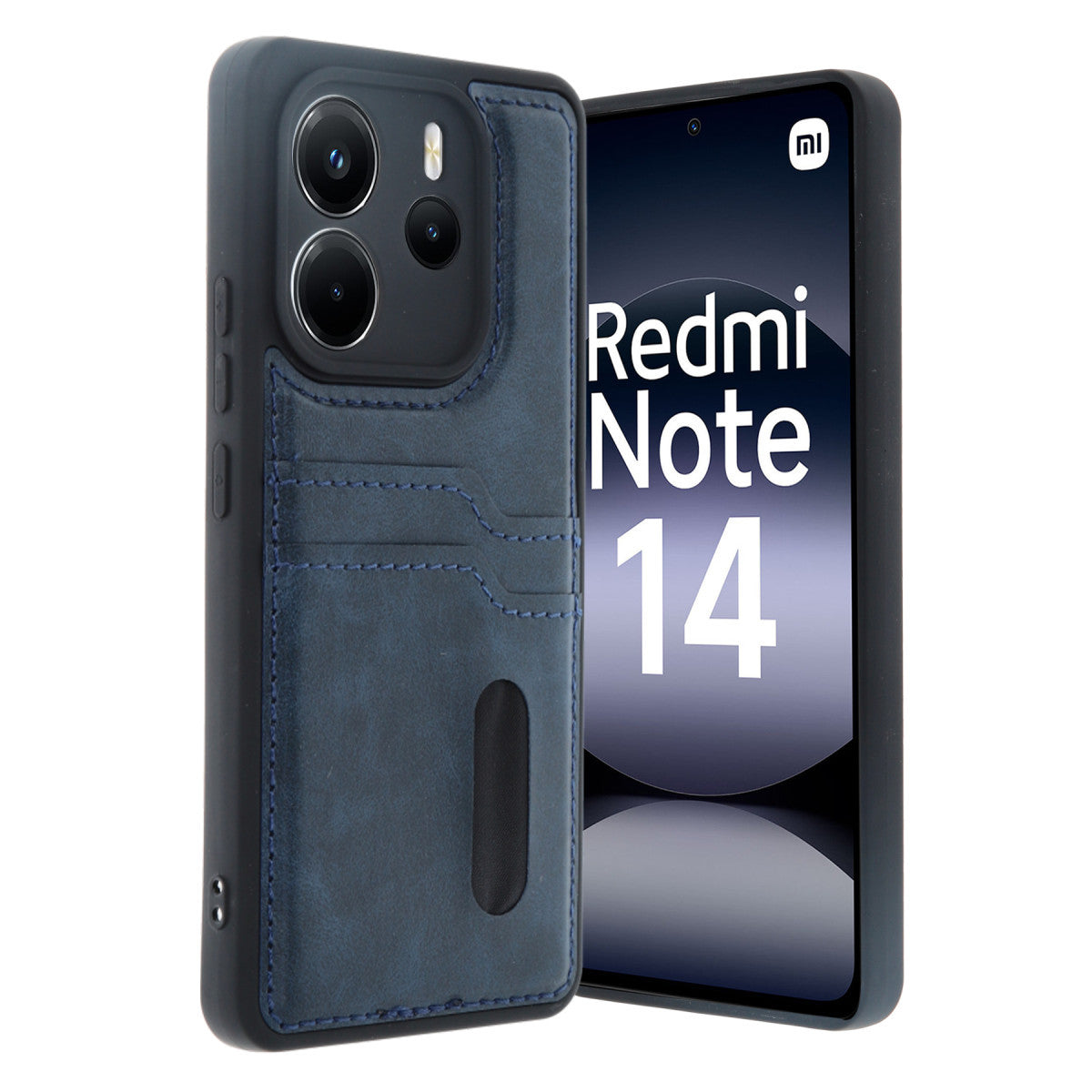 Newface Xiaomi Redmi Note 14 4G Kılıf Sara Kartvizitli Deri Kılıf