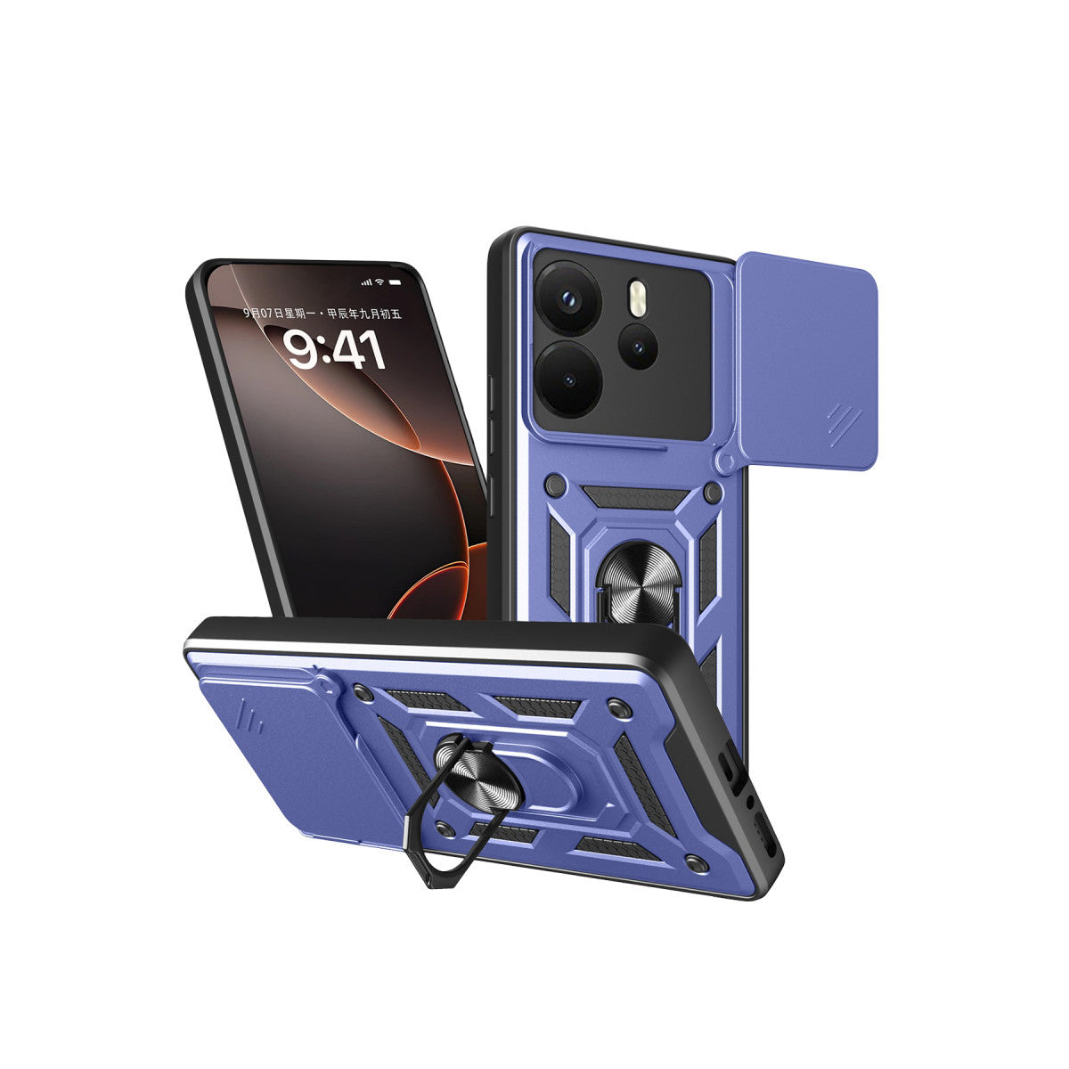 Newface Xiaomi Redmi Note 14 4G Pars Lens Yüzüklü Silikon