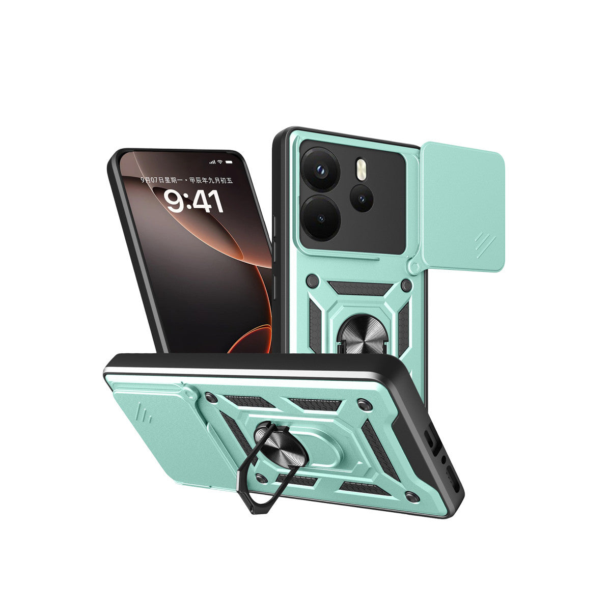 Newface Xiaomi Redmi Note 14 4G Pars Lens Yüzüklü Silikon