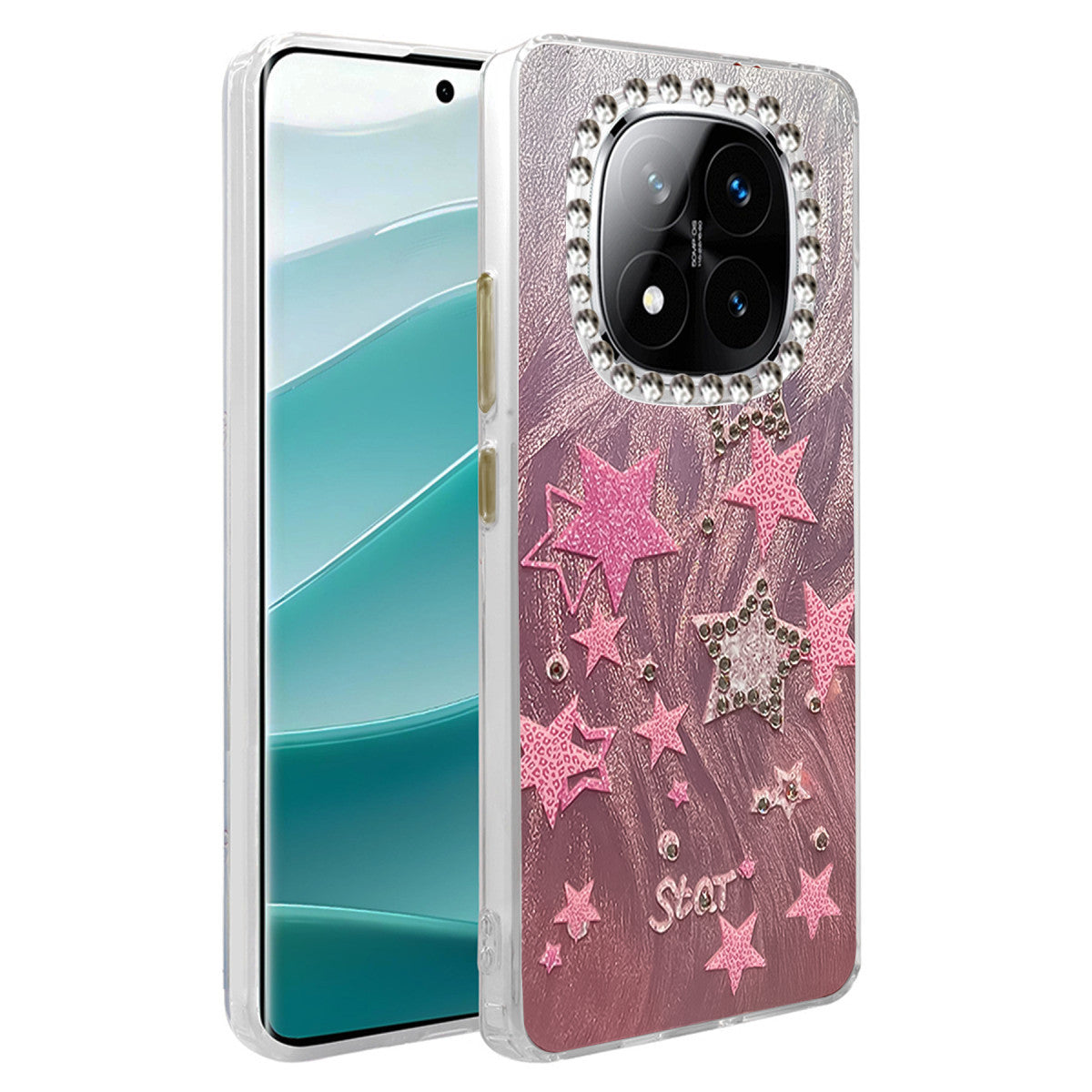 Newface Xiaomi Redmi Note 14 Pro 4G Kılıf Blade Aynalı Desenli Kapak