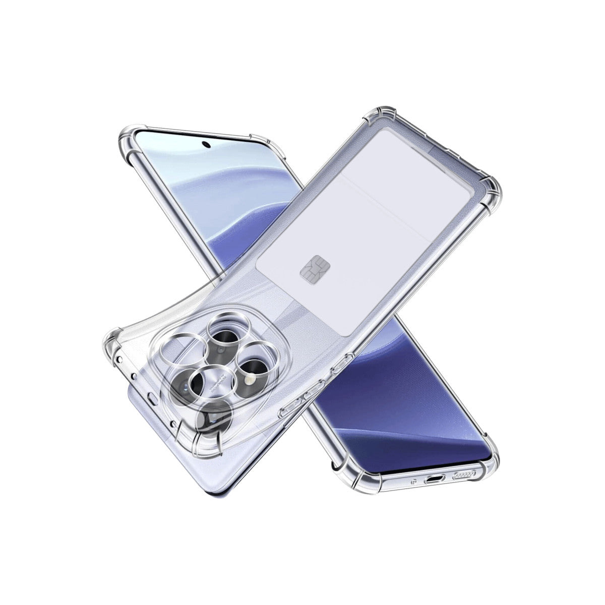 Newface Xiaomi Redmi Note 14 Pro 4G Kılıf Kart Şeffaf Silikon