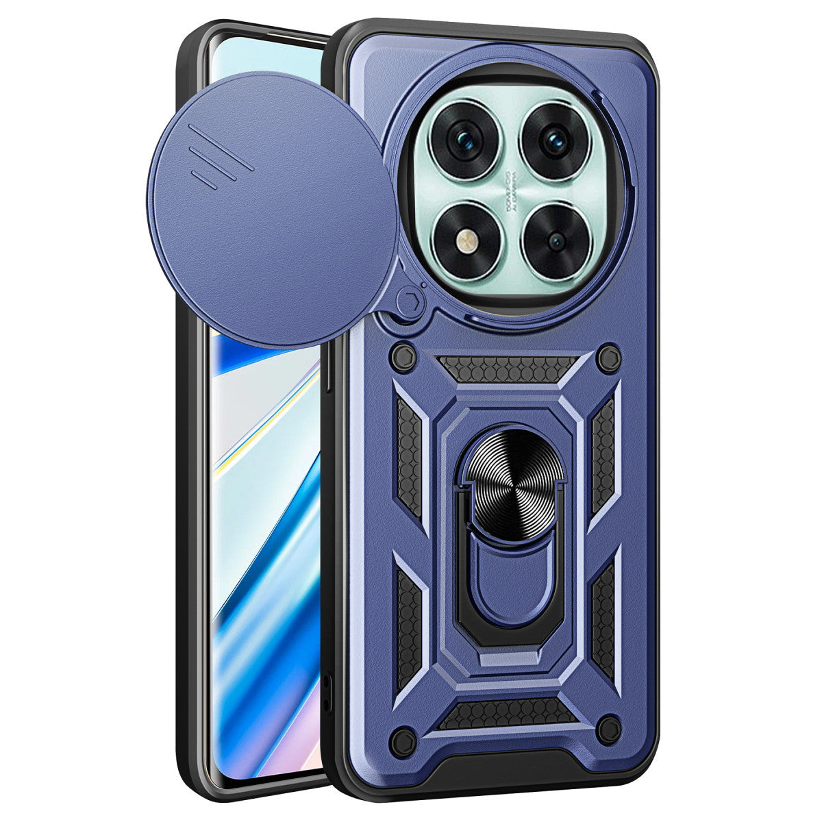 Newface Xiaomi Redmi Note 14 Pro 4G Kılıf Pars Lens Yüzüklü Silikon