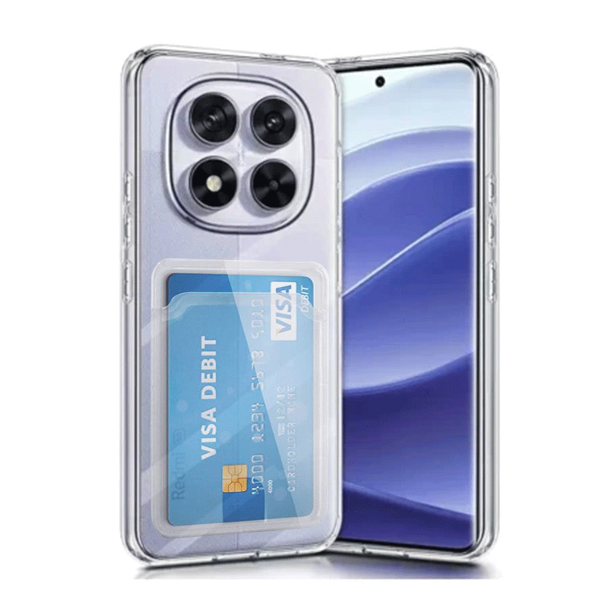 Newface Xiaomi Redmi Note 14 Pro 5G Kılıf Kart Şeffaf Silikon