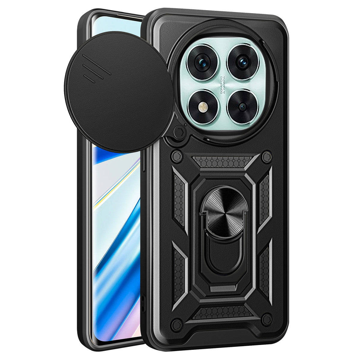 Newface Xiaomi Redmi Note 14 Pro 5G Kılıf Pars Lens Yüzüklü Silikon