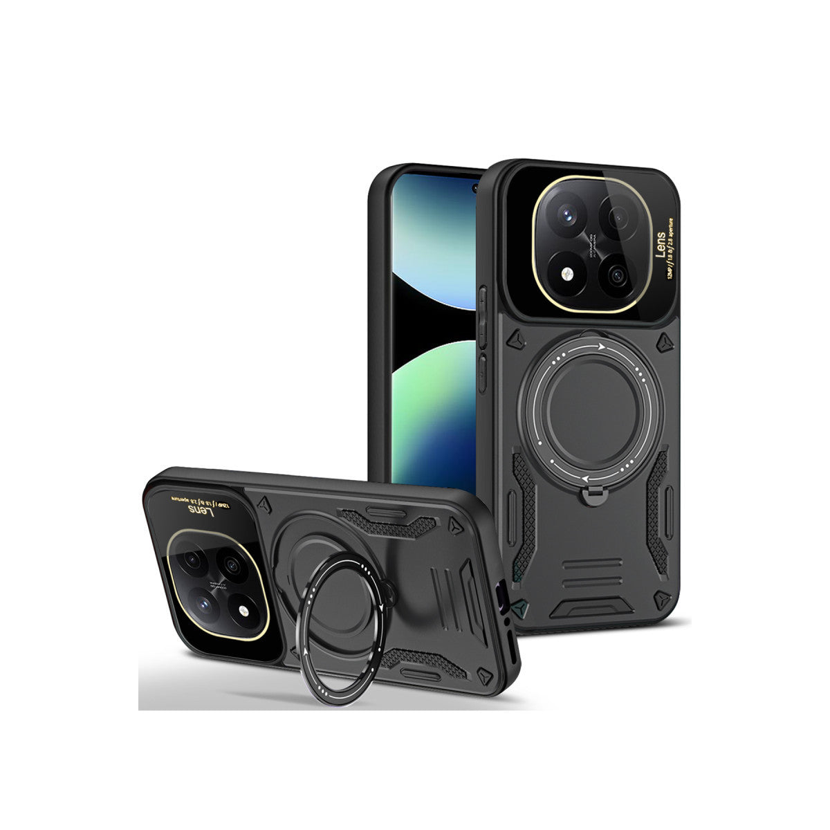 Newface Xiaomi Redmi Note 14 Pro Plus Kılıf Joy Lens Standlı Kapak