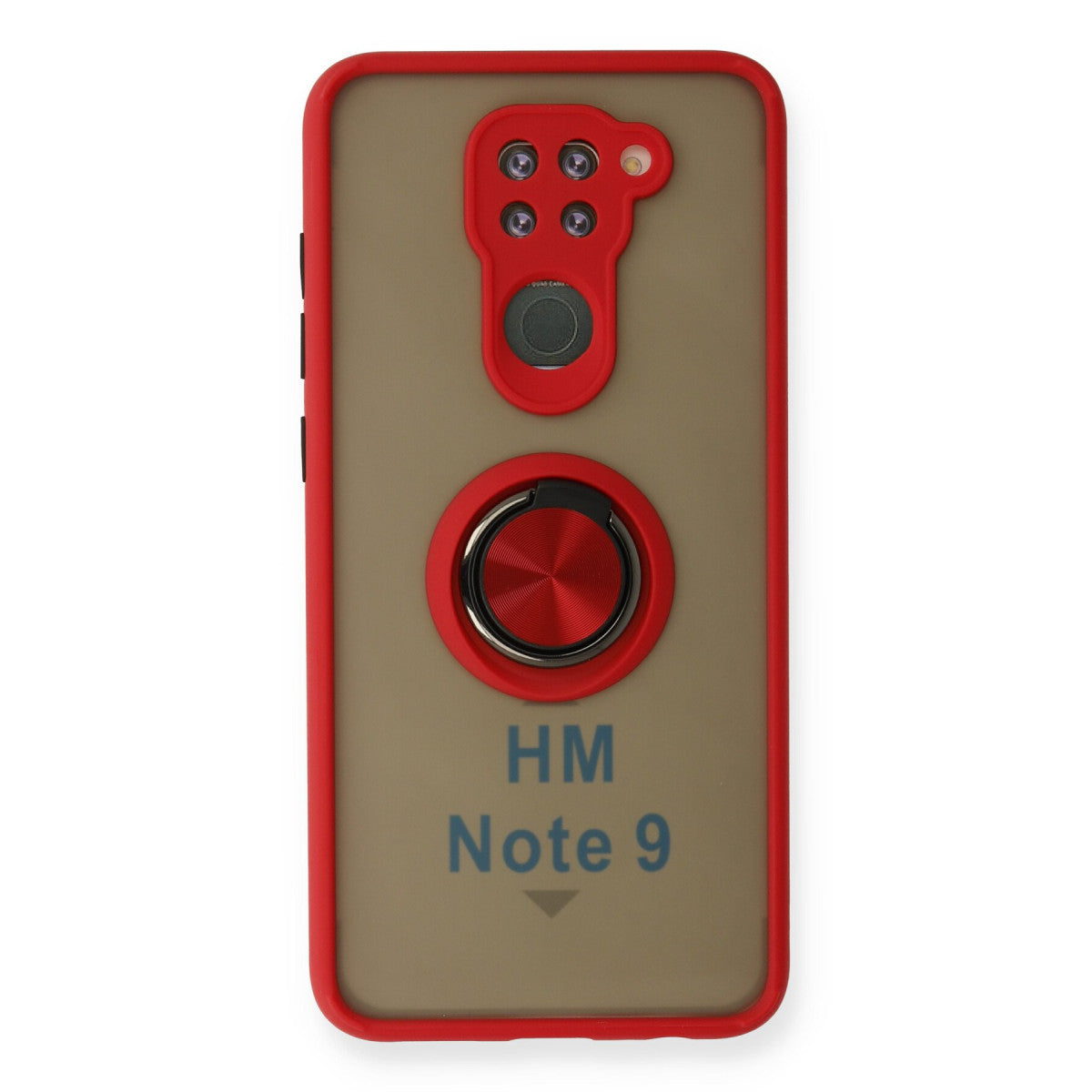 Newface Xiaomi Redmi Note 9 Kılıf Montreal Yüzüklü Silikon Kapak