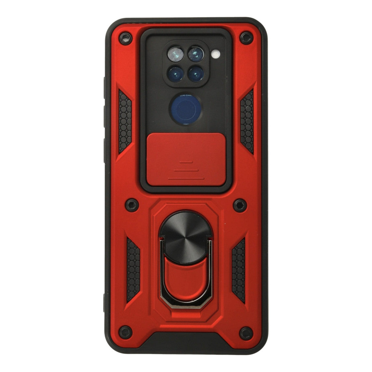 Newface Xiaomi Redmi Note 9 Kılıf Pars Lens Yüzüklü Silikon