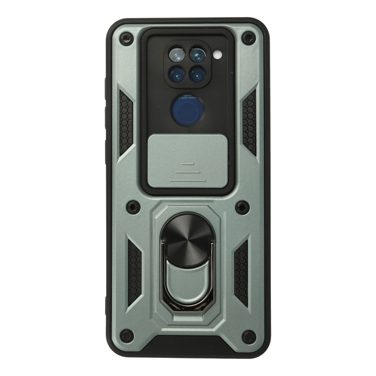 Newface Xiaomi Redmi Note 9 Kılıf Pars Lens Yüzüklü Silikon