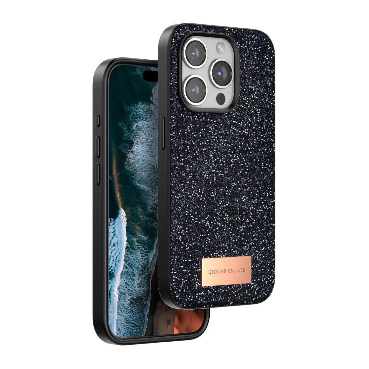 Onegif Apple iPhone 15 Pro Bright Simli Kapak