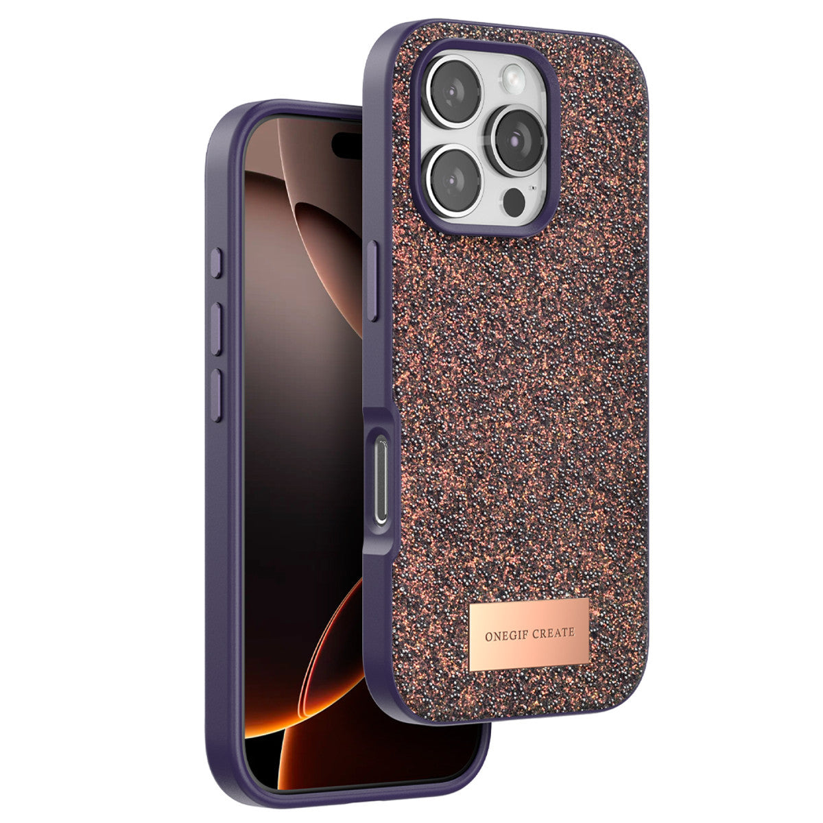 Onegif iPhone 16 Pro Bright Simli Kapak