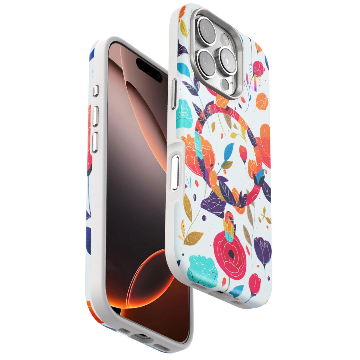 Onegif iPhone 16 Pro Flower Series Magsafe Kapak