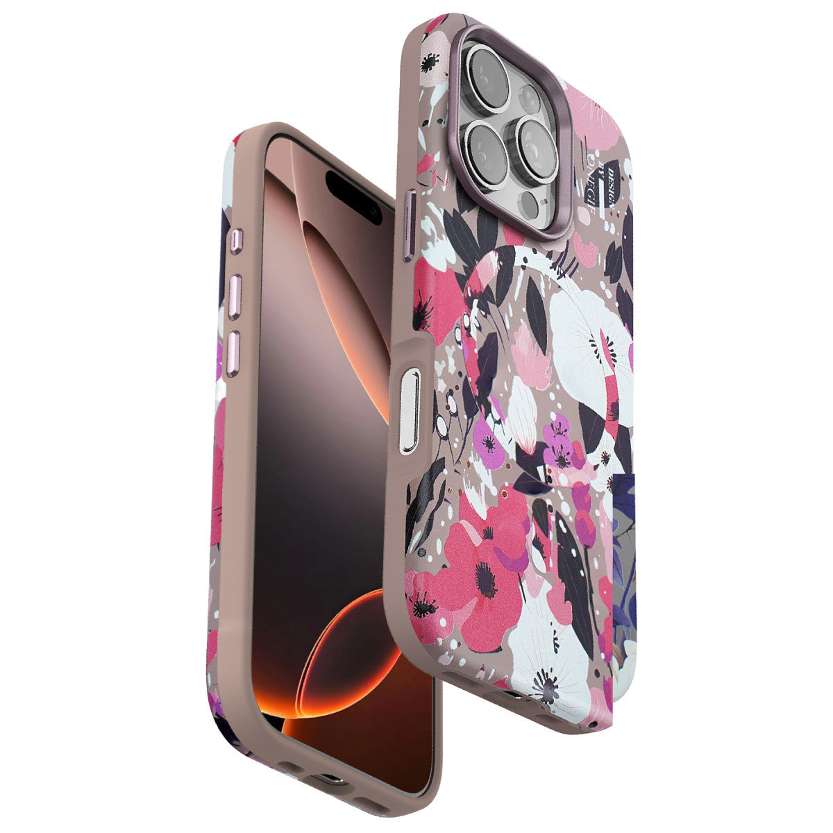Onegif iPhone 16 Pro Flower Series Magsafe Kapak