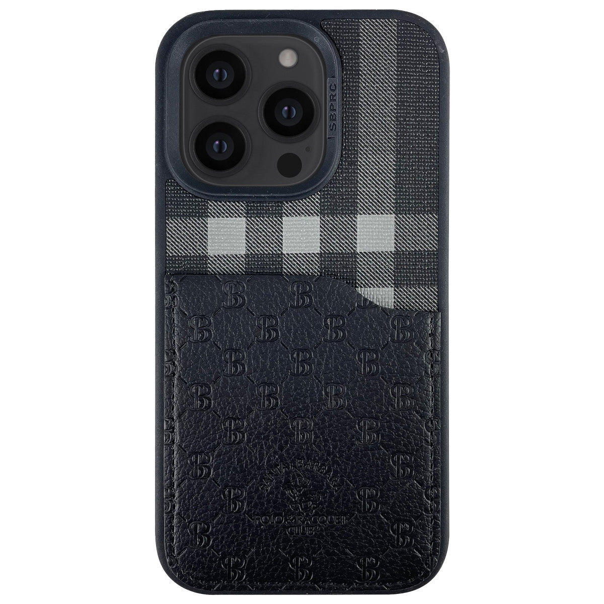 Santa Barbara Polo Racquet Club iPhone 14 Pro Max Plaid Kartvizitli Kapak