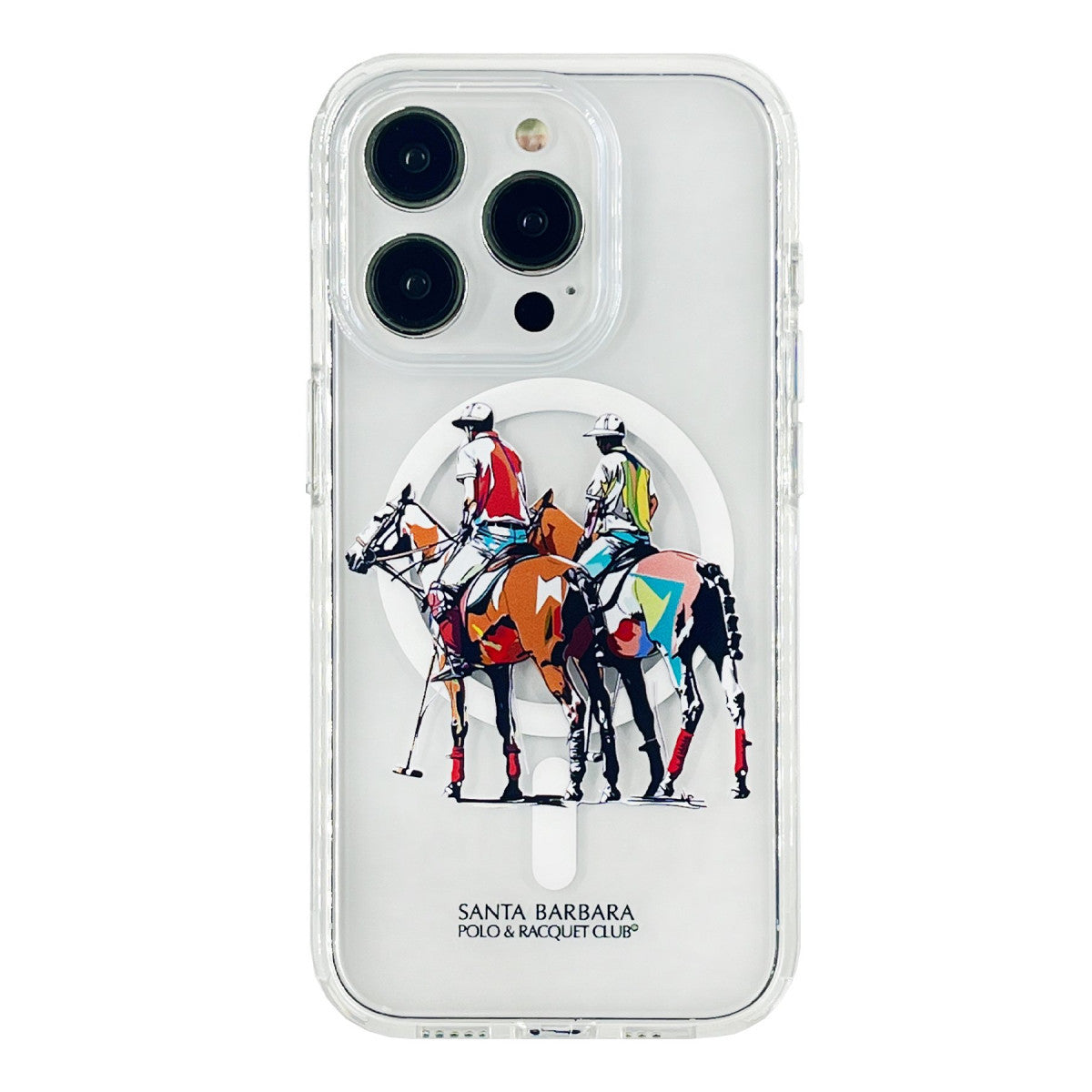 Santa Barbara Polo Racquet Club iPhone 15 Pro Willie Şeffaf Magsafe Kapak