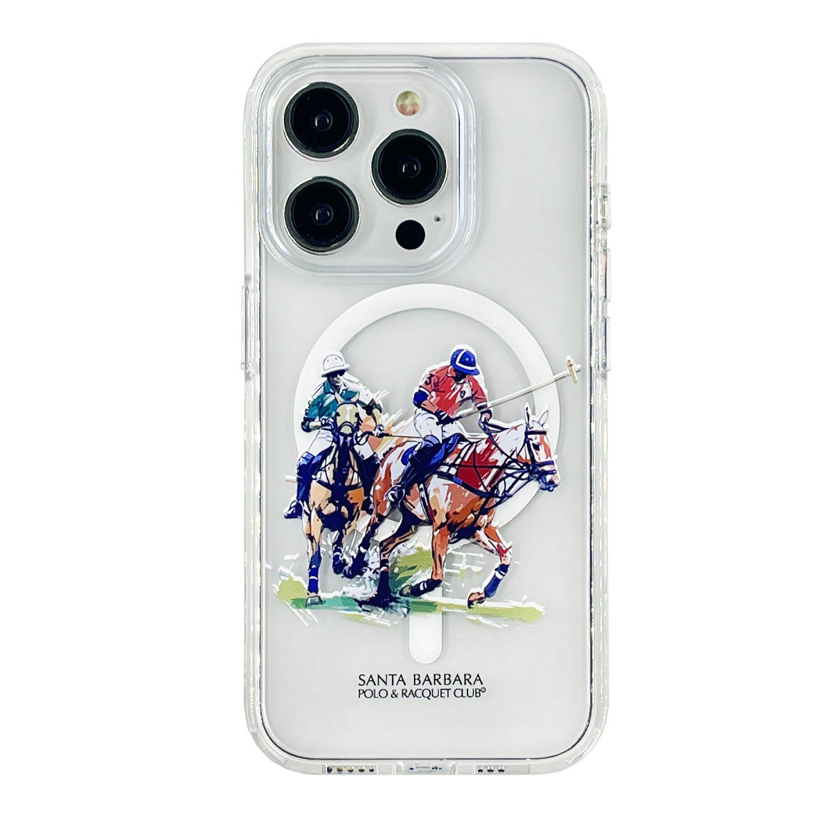 Santa Barbara Polo Racquet Club iPhone 15 Pro Willie Şeffaf Magsafe Kapak