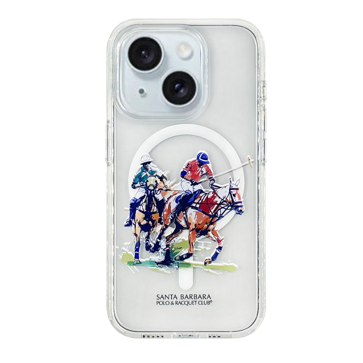 Santa Barbara Polo Racquet Club iPhone 15 Willie Şeffaf Magsafe Kapak