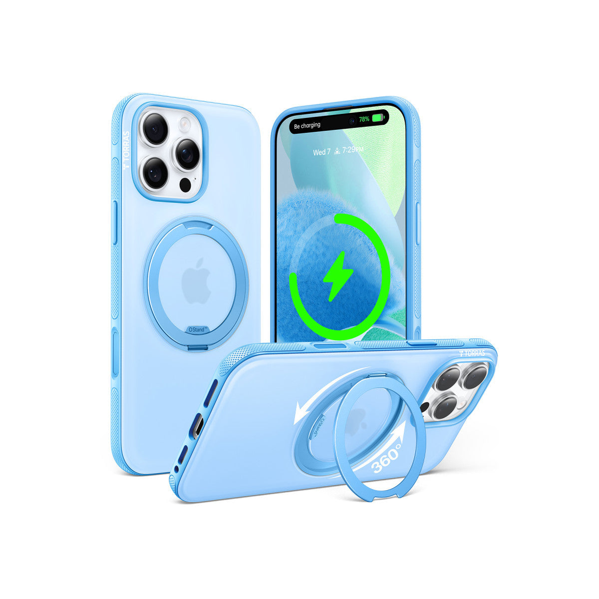 Torras Apple iPhone 16 Pro Max O Stand R Fitness Serisi Magsafe Kılıf