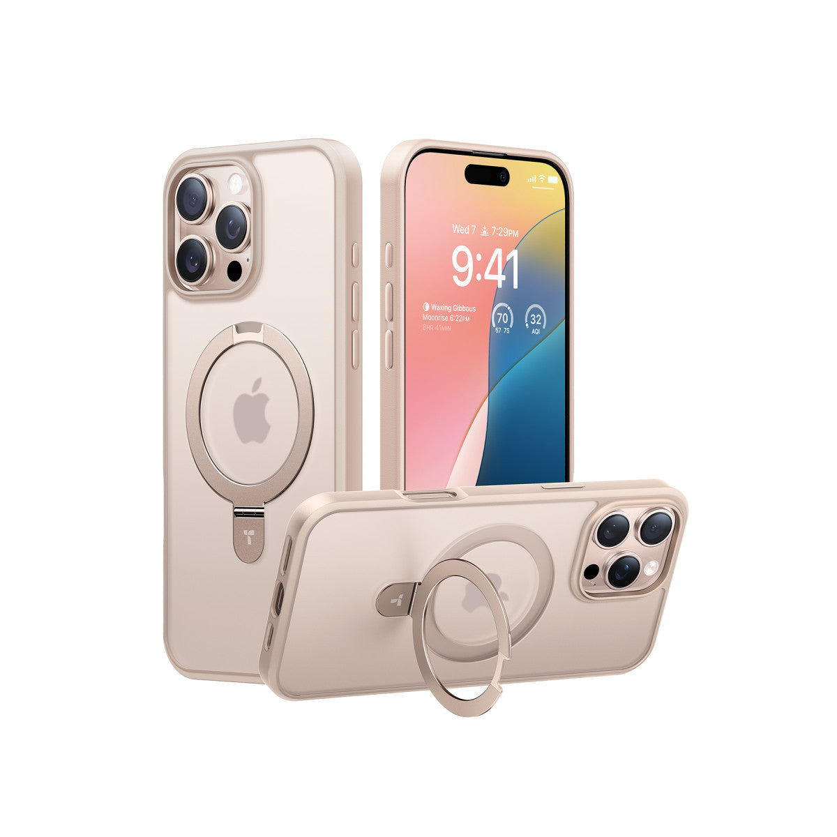 Torras Apple iPhone 16 Pro O Stand Serisi Magsafe Kılıf