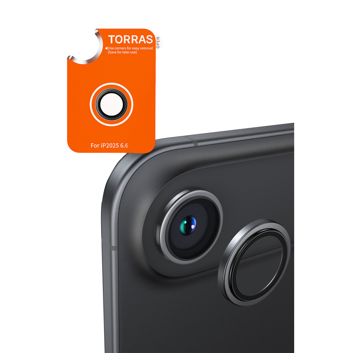 Torras Apple iPhone 17 Air Lensguard AR Anti Glare Kamera Lens Koruyucu