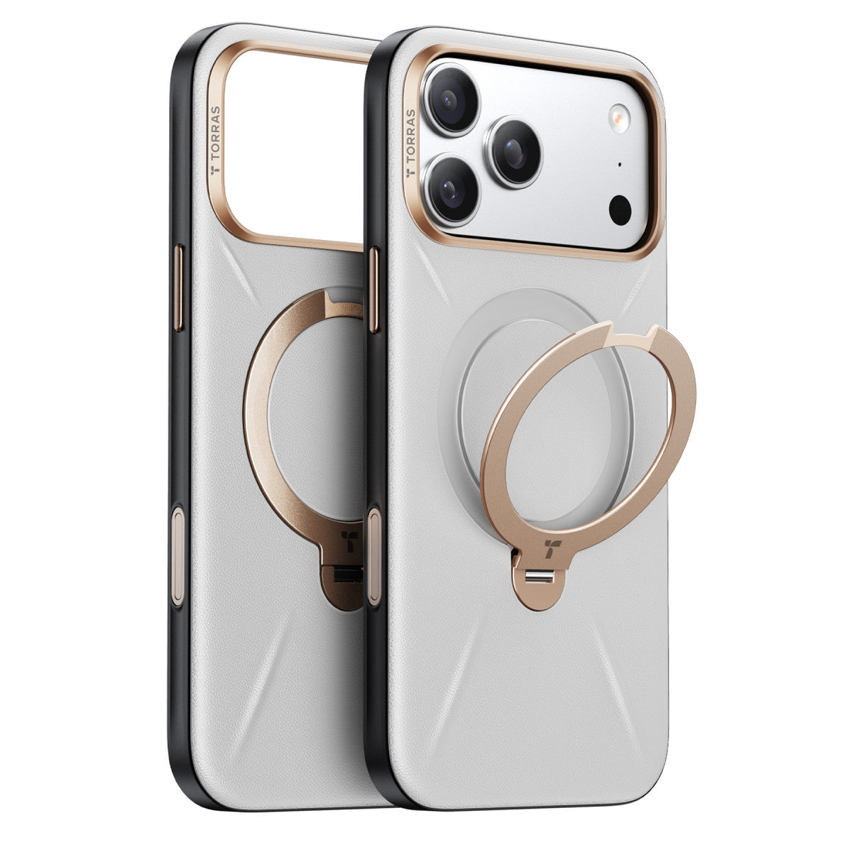 Torras Apple iPhone 17 Pro Max O Stand Spin VegSkin Serisi Magsafe Kılıf