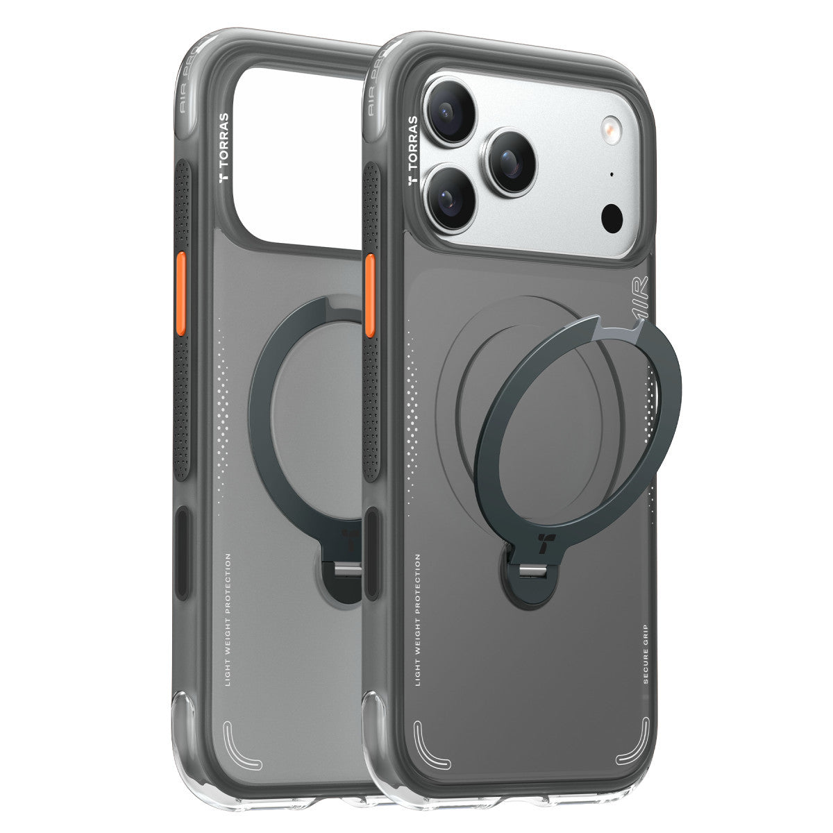 Torras Apple iPhone 17 Pro O Stand Spin Air Serisi Magsafe Kılıf