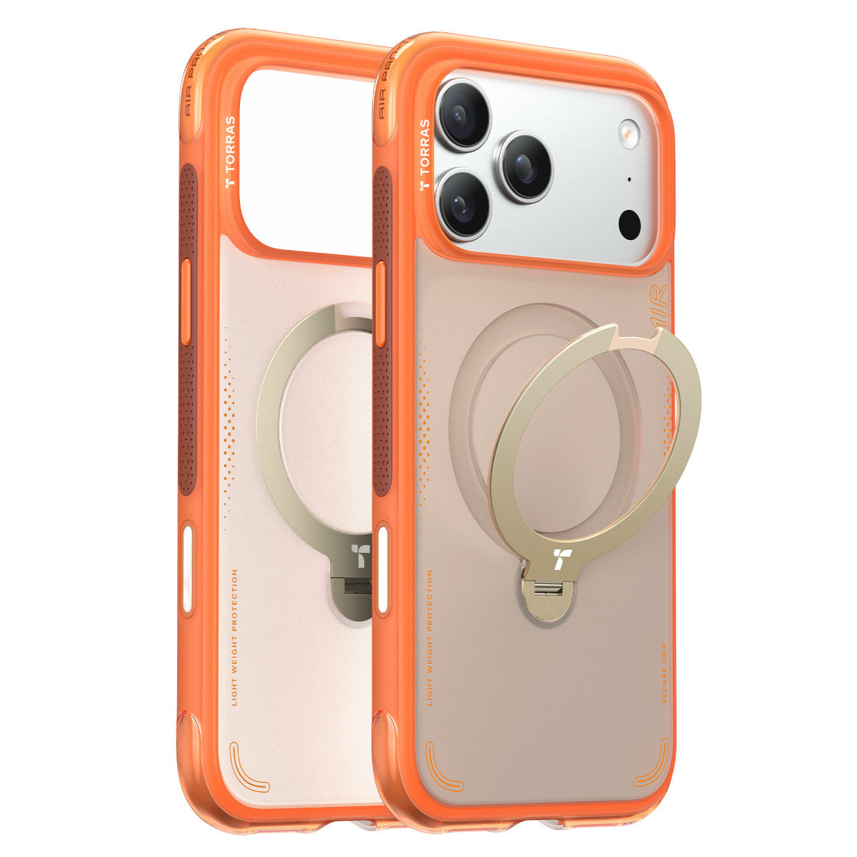 Torras Apple iPhone 17 Pro O Stand Spin Air Serisi Magsafe Kılıf
