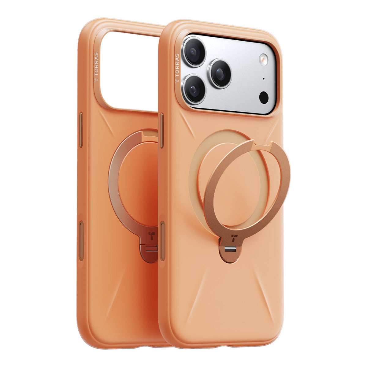 Torras Apple iPhone 17 Pro O Stand Spin Silicone Serisi Magsafe Kılıf