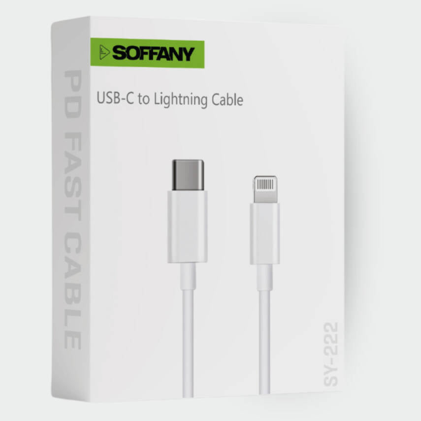 SY-222 Type-C to Lightning USB Data Kablosu – 1mt.