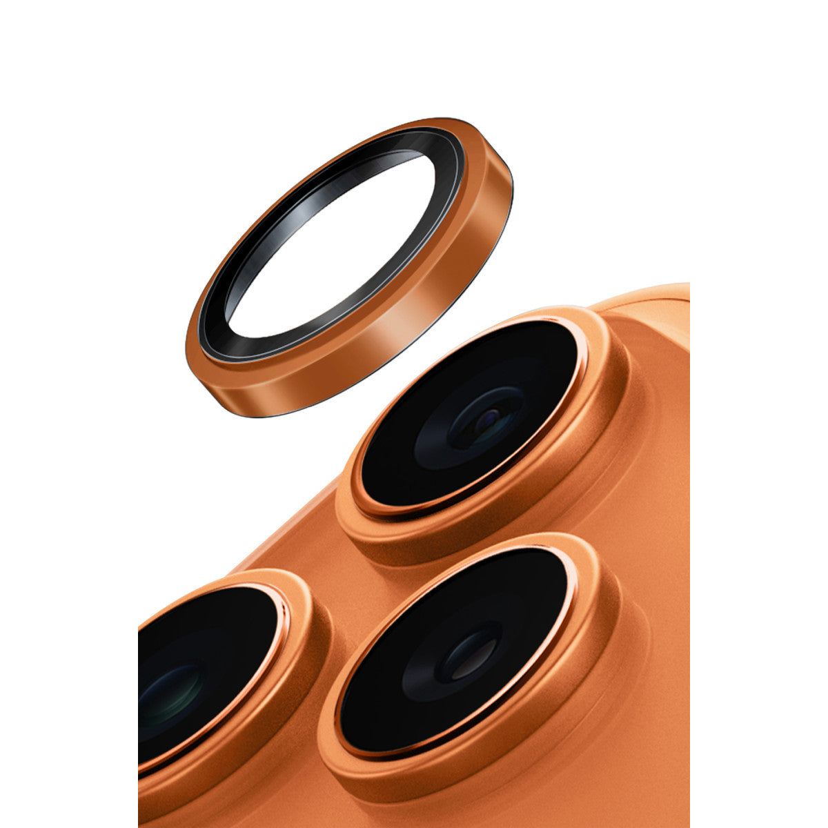 Uniq iPhone 17 Pro Max Optix Çelik Çerçeveli Sapphire Kamera Lens Koruyucu