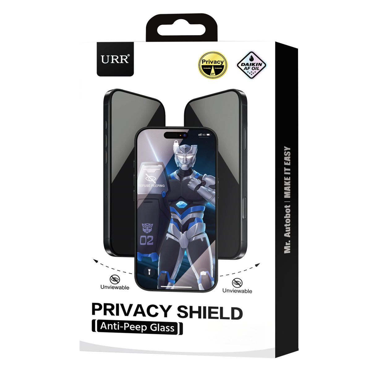 URR Apple iPhone 17 Air 2.5D HD 20º Privacy Cam Ekran Koruyucu