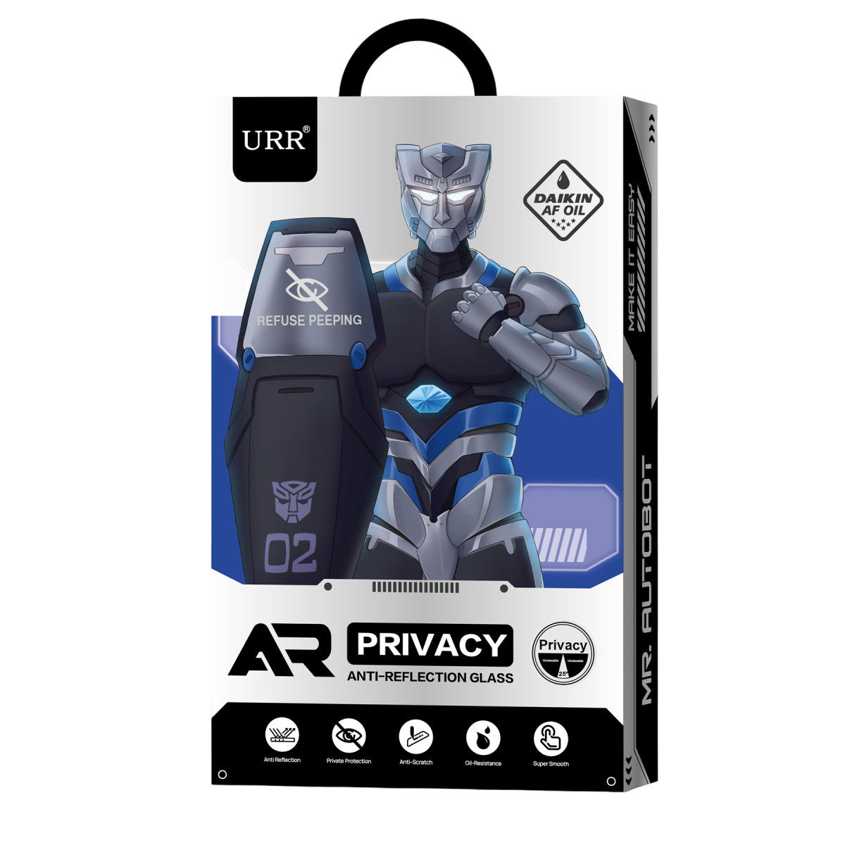 URR Apple iPhone 17 Air 3D Anti Reflection AR Ultra Hayalet Cam Ekran Koruyucu