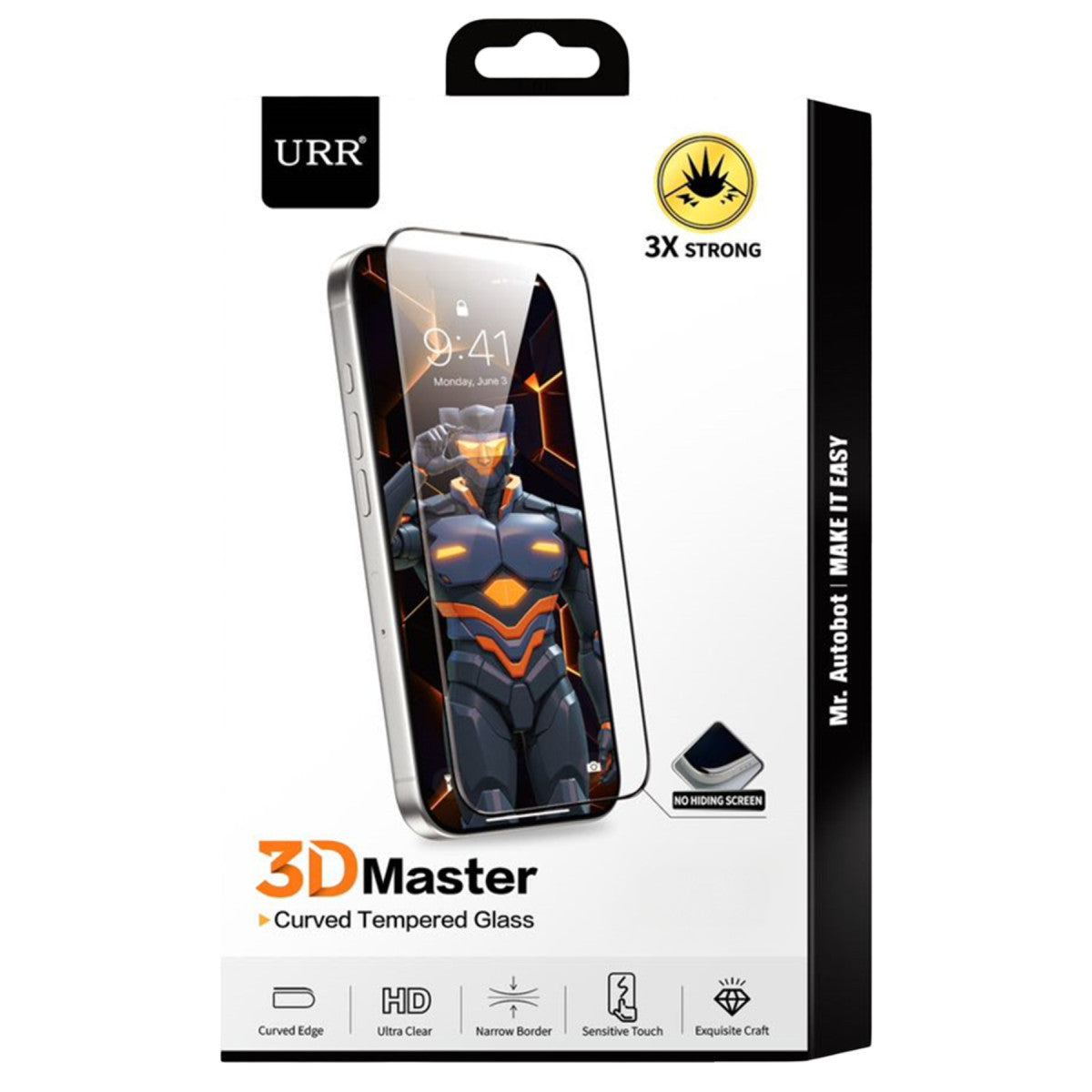 URR Apple iPhone 17 Pro 3D Master Curved HD Cam Ekran Koruyucu