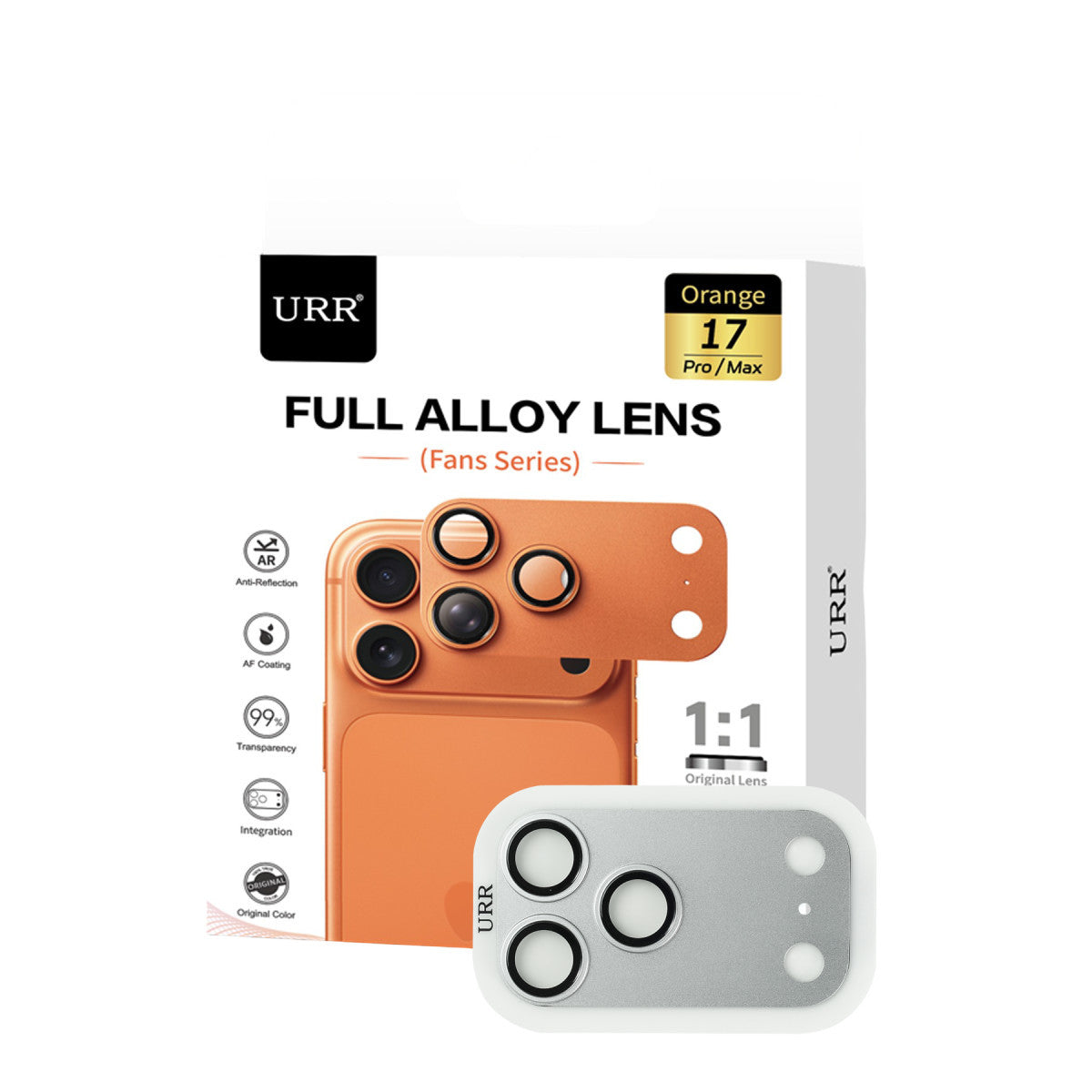 URR Apple iPhone 17 Pro Fans Series Full Alloy Kamera Lens Koruyucu