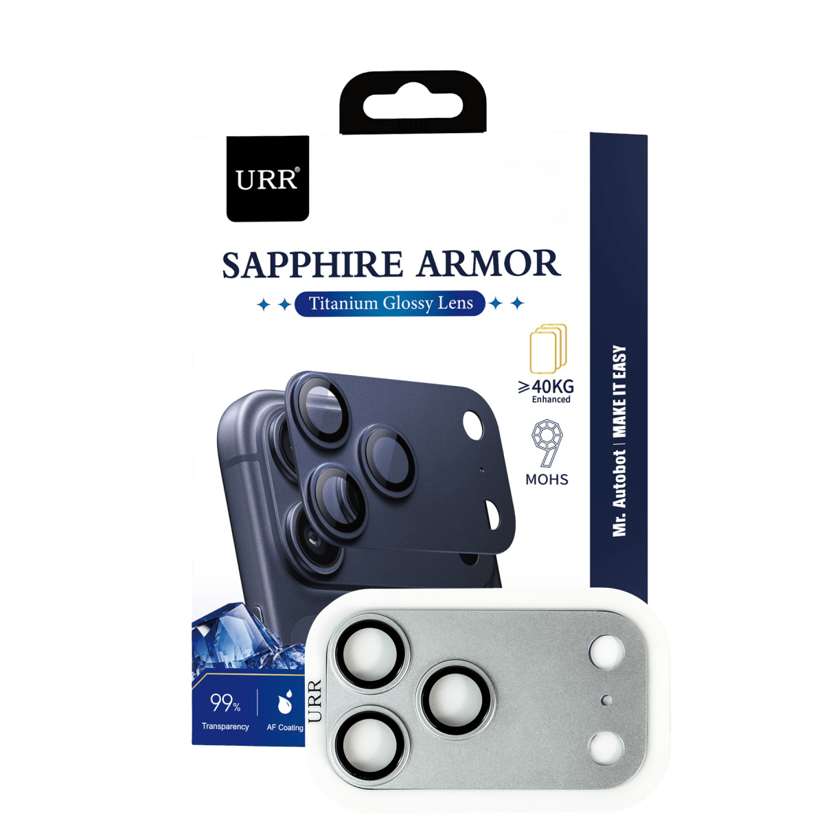 URR Apple iPhone 17 Pro Sapphire Armor Kamera Lens Koruyucu - kılıfxpremium