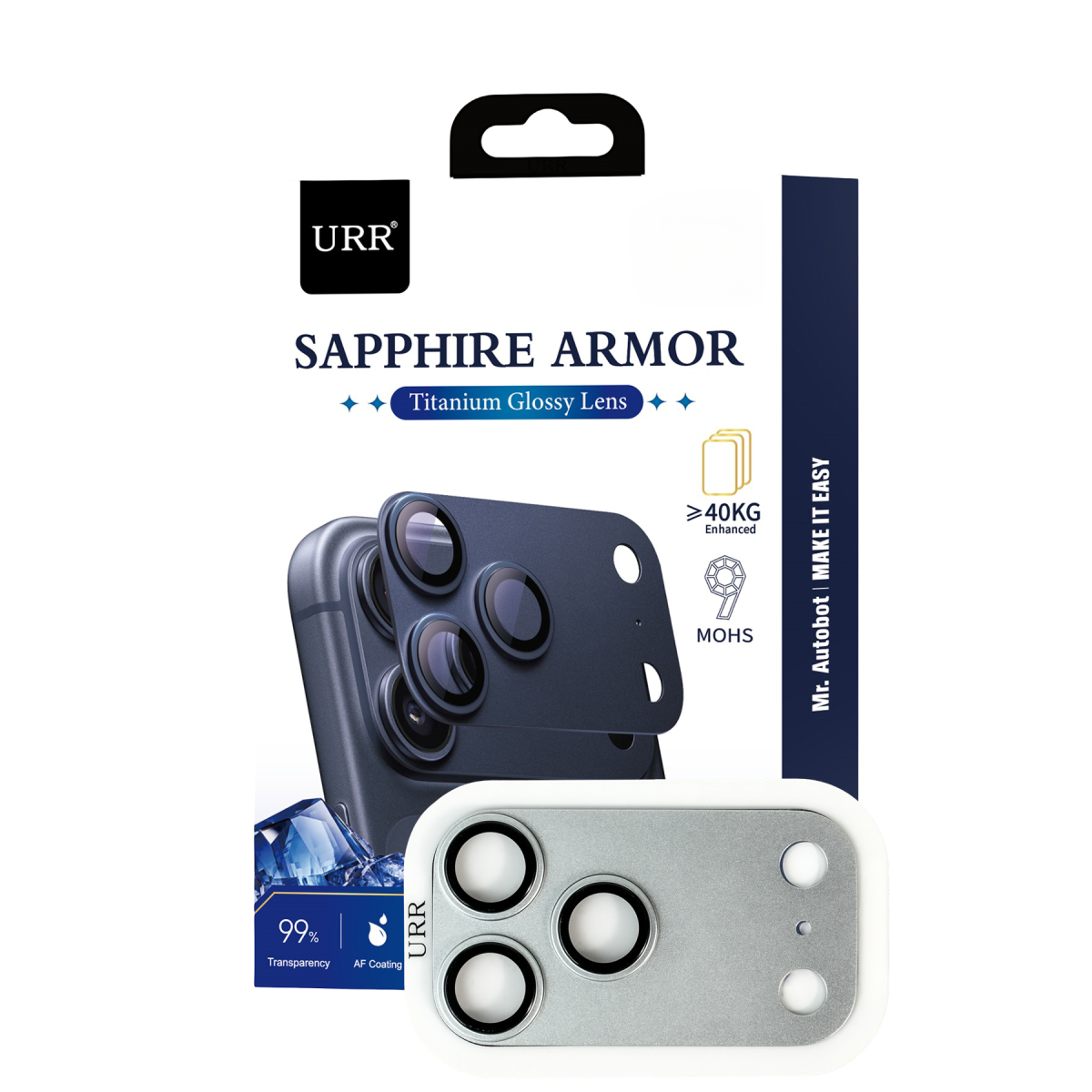 URR Apple iPhone 17 Pro Sapphire Armor Kamera Lens Koruyucu
