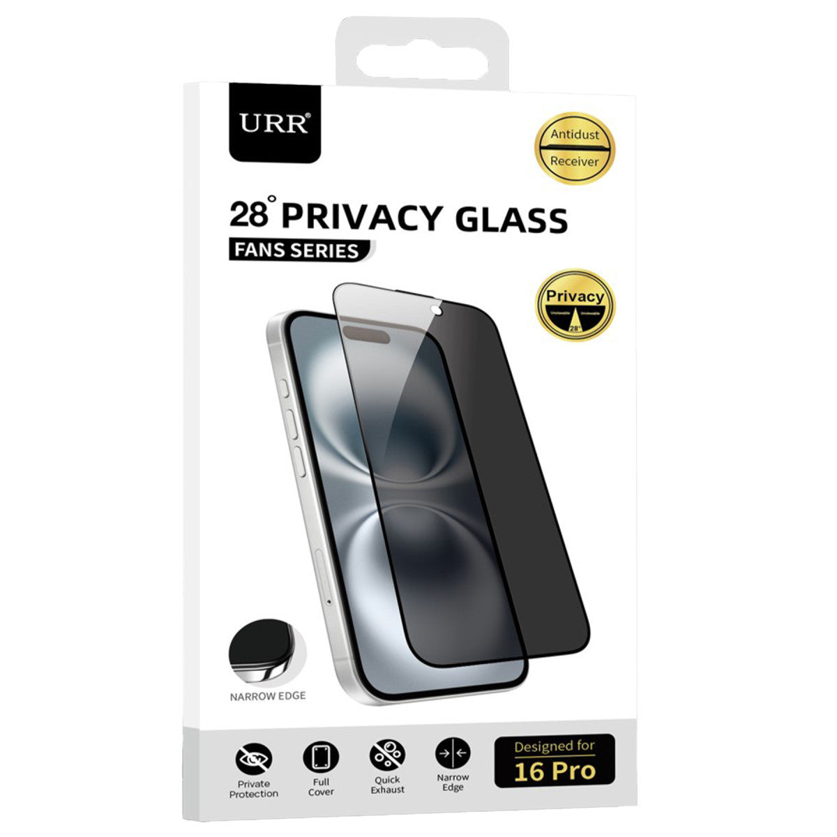 URR iPhone 14 Fans Series Premium Hayalet Cam Ekran Koruyucu