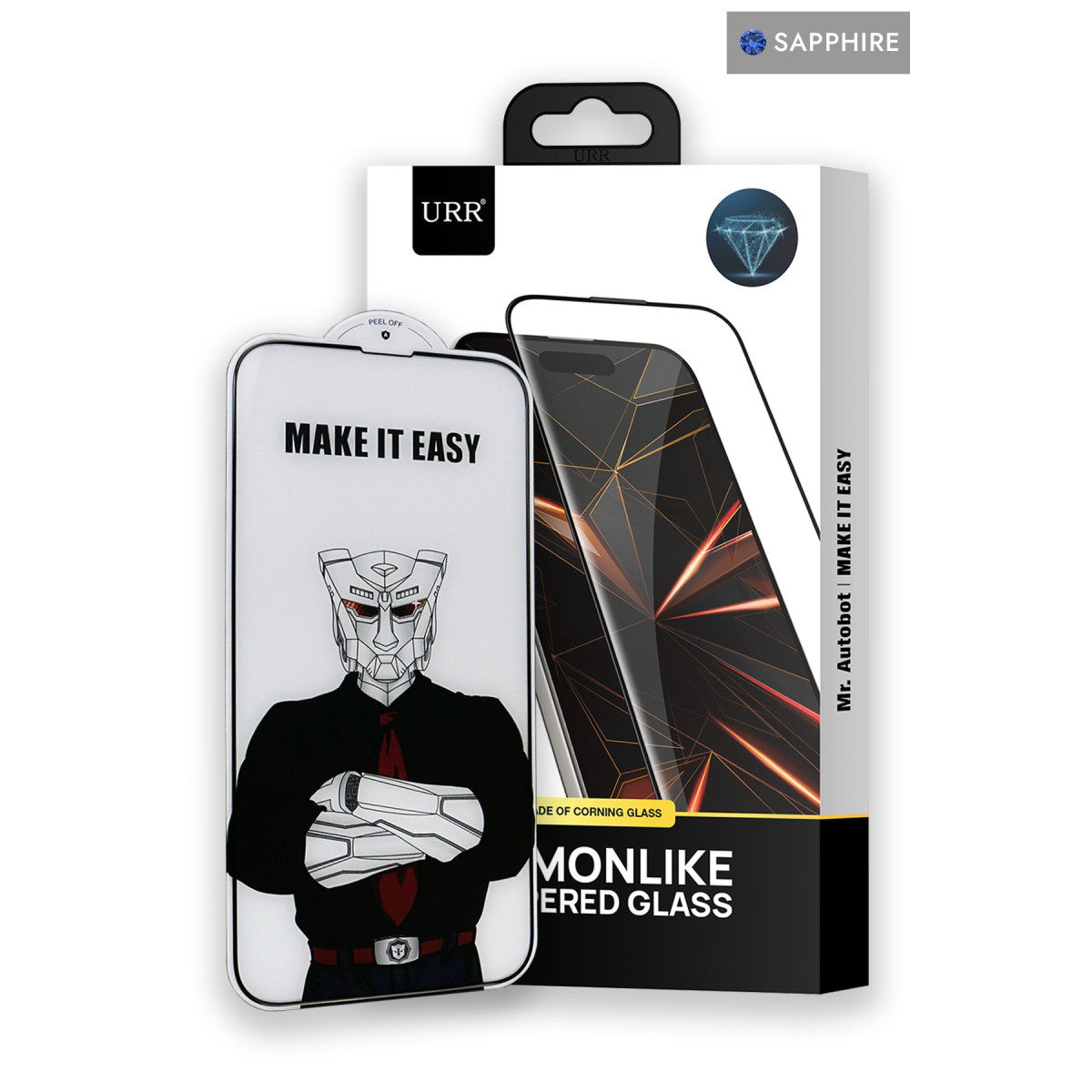 URR iPhone 14 Pro Max Diamonlike Corning Glass 3X Shatterproof Sapphire Cam Ekran Koruyucu