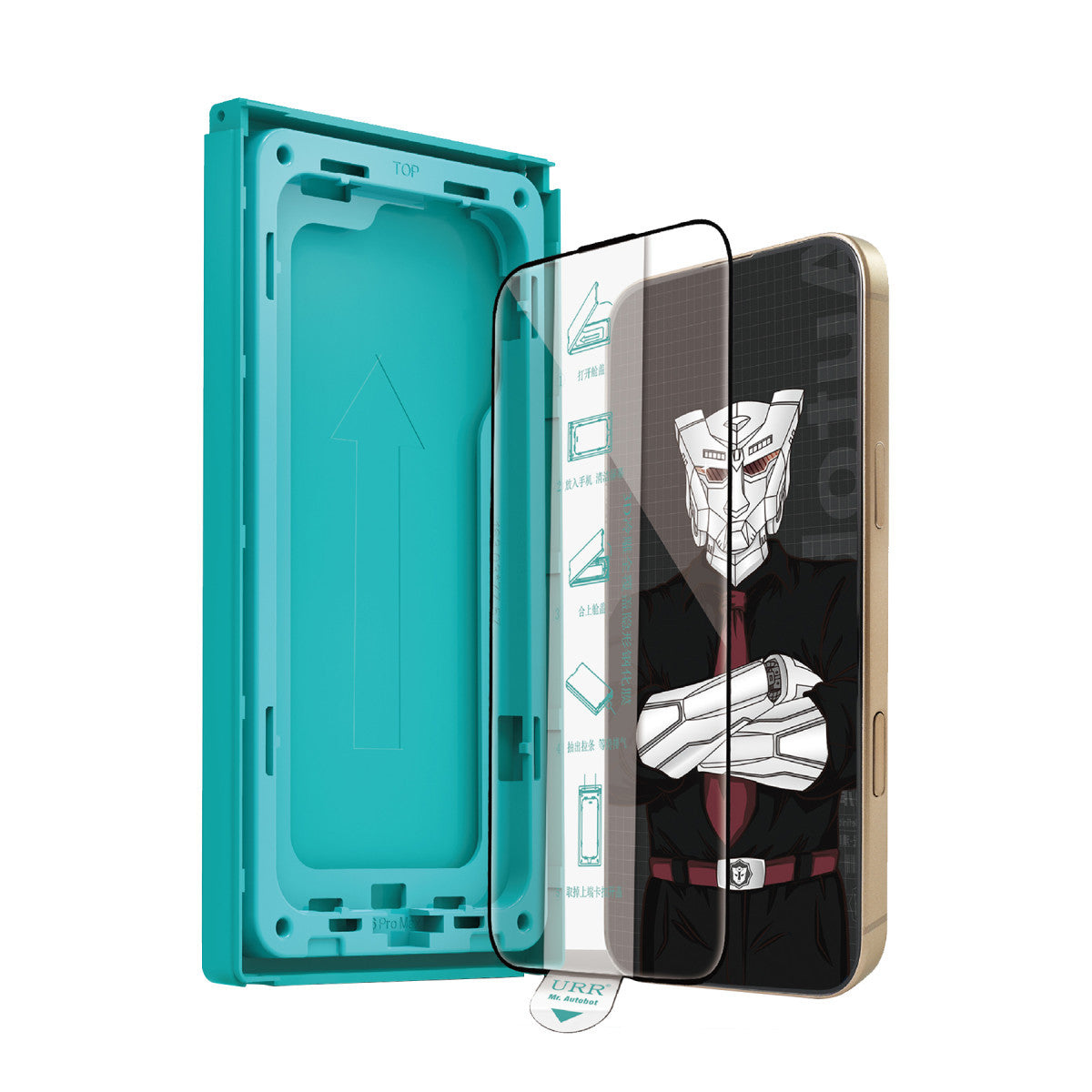URR iPhone 15 Pro Max AutoFit 3D WideScreen Cam Ekran Koruyucu