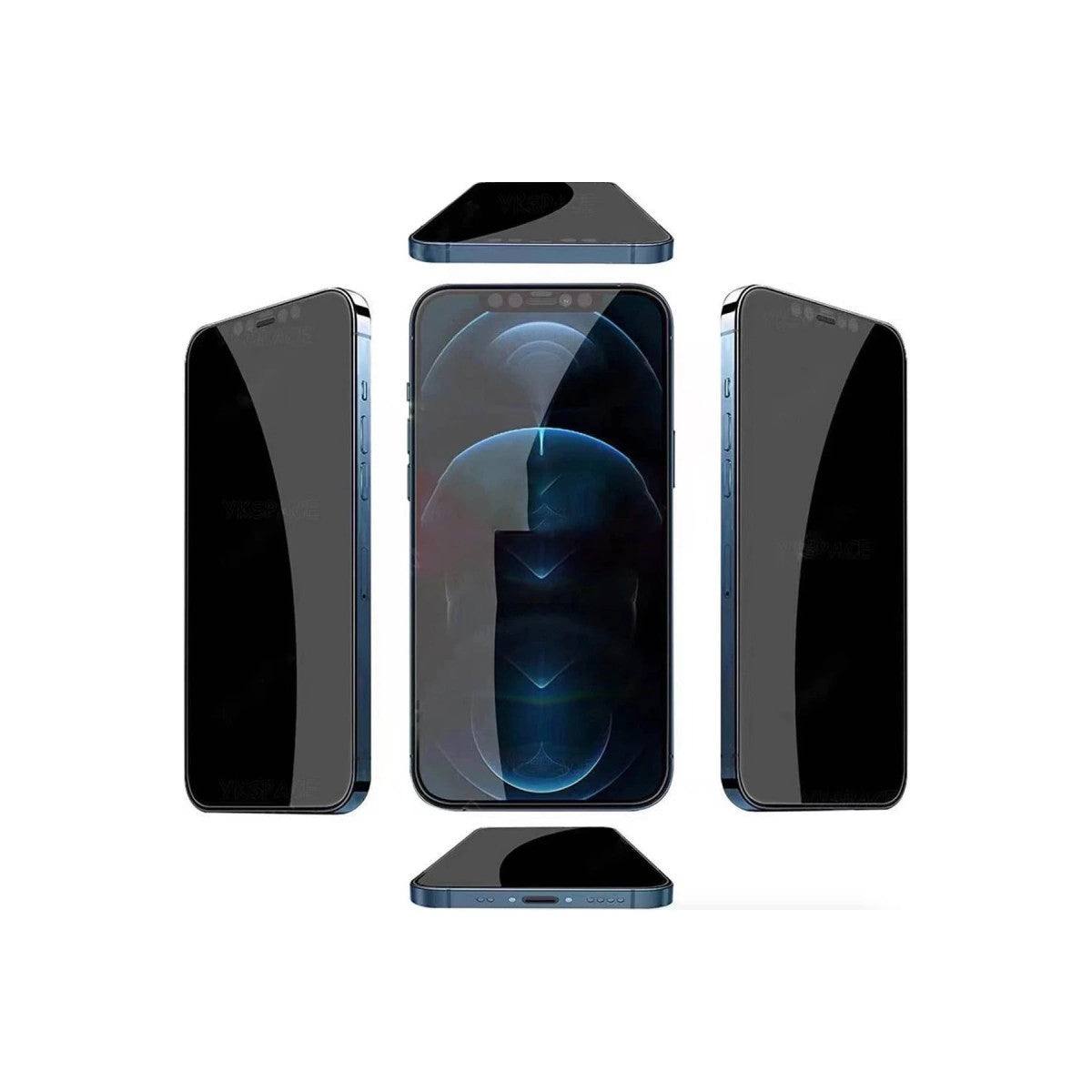 URR iPhone 16 Pro 4 Way Anti Spy 360 Privacy Cam Ekran Koruyucu