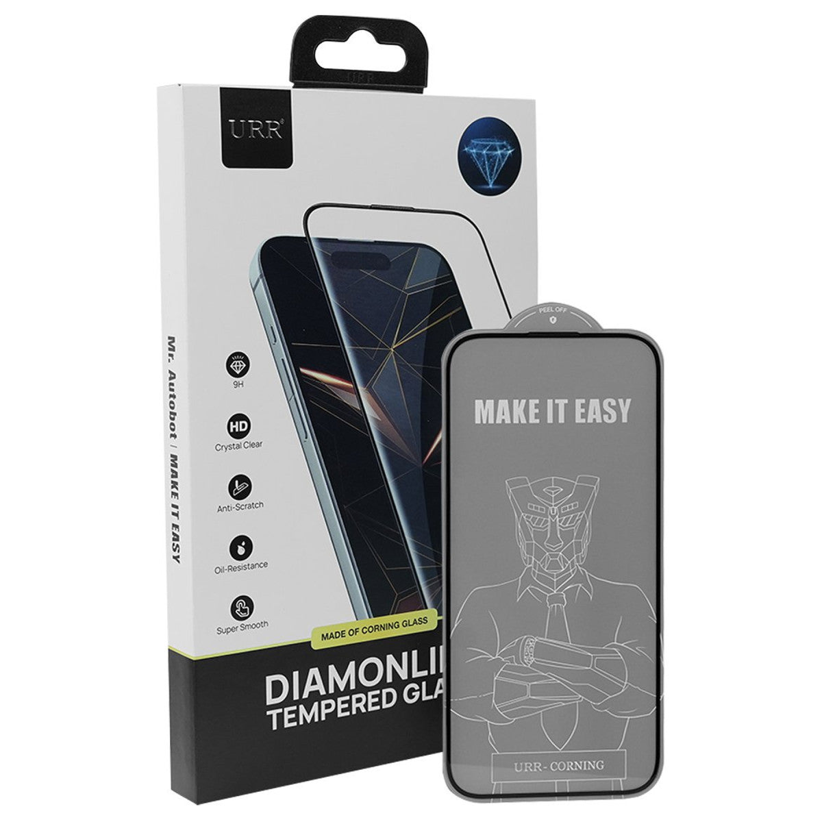 URR iPhone 17 Pro Diamonlike Corning Glass 3X Shatterproof Sapphire Cam Ekran Koruyucu